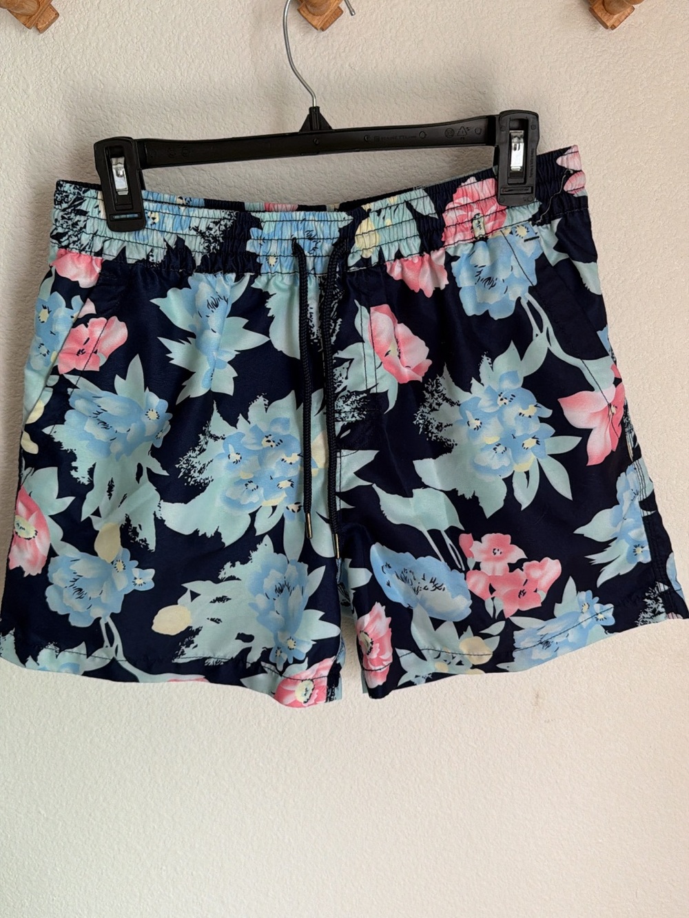 7 Diamonds Navy Floral Swim Shorts